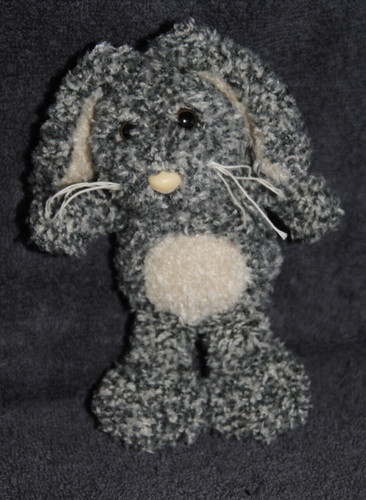 Peluche doudou lapin gris - 🍀peluche,