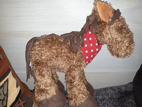 Doudou peluche cheval ane - v2/,